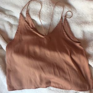 strappy satin top